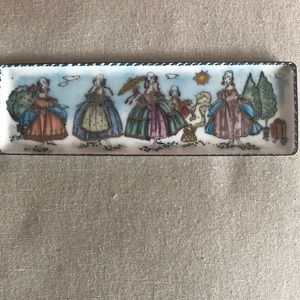 Enameled Vintage Austrian pen/trinket tray.